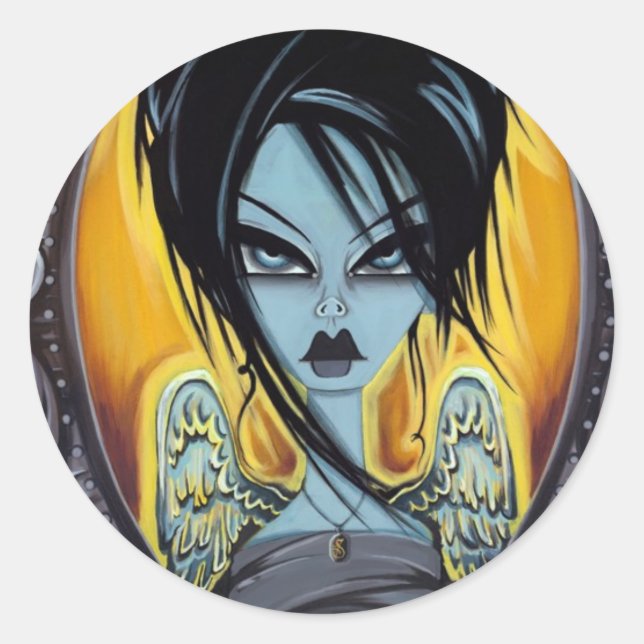 Sticker Rond Ailes du désir (Devant)