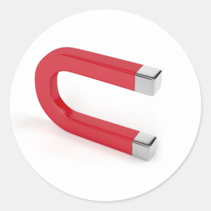 Sticker Rond Aimant de fer à cheval