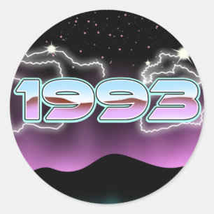Sticker Rond Aimant électronique 1993
