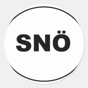 Sticker Rond Aimant frigorifique SNÖ.