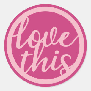 Sticker Rond Aimer ce cercle de texte