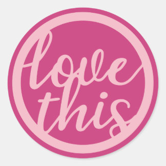 Sticker Rond Aimer ce cercle de texte