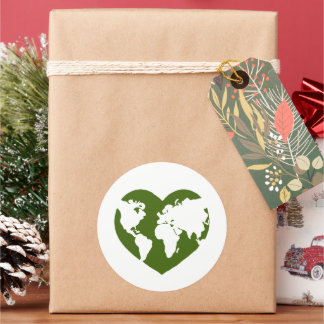 Sticker Rond Aimer la Terre