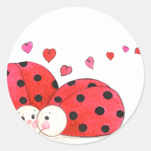 Sticker Rond Aimer les bogues