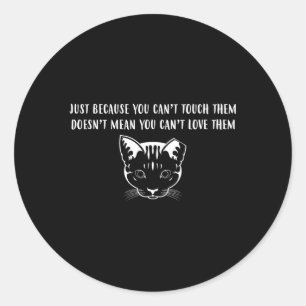 Sticker Rond Aimez-Les Piège Neuter Retour Tnr Avocat Feral Ca