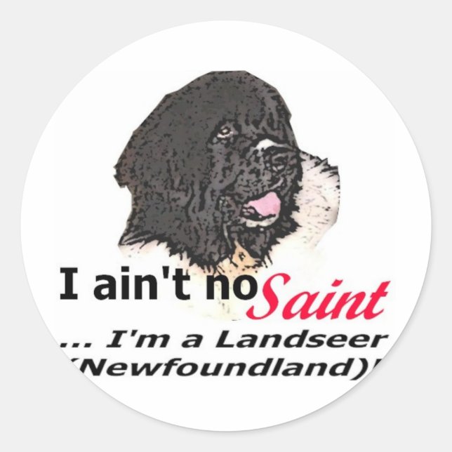 Sticker Rond Aint No Saint (Devant)