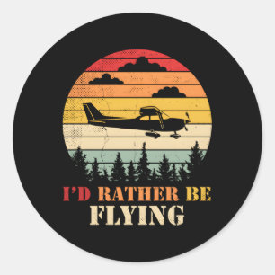 Sticker Rond Airplane Decoration Aviation Decor Aviation Quotes