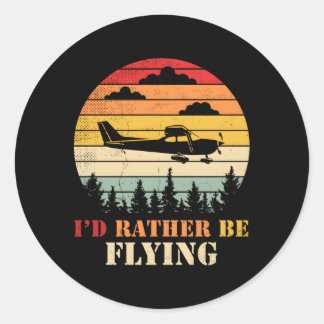 Sticker Rond Airplane Decoration Aviation Decor Aviation Quotes