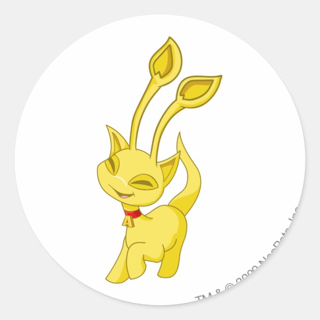 Sticker Rond Aisha Gold (Devant)