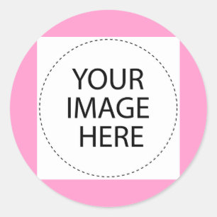Sticker Rond Ajouter Votre Image Ou Votre Texte Ici