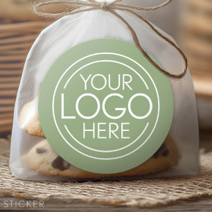 Sticker Rond Ajouter votre logo Business Modern Minimalist - ve