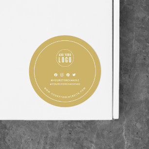 Sticker Rond Ajouter Votre Logo Couleur Personnalisée Social Me