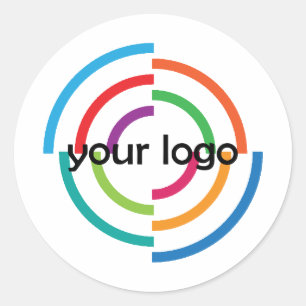 Sticker Rond AJOUTER VOTRE LOGO Entreprise PERSONNALISÉE ENTREP