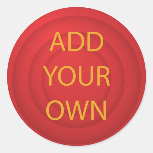 Sticker Rond Ajouter votre propre (Devant)