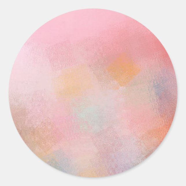 Sticker Rond Ajouter votre texte Modèle blanc tendance Couleur  (Devant)