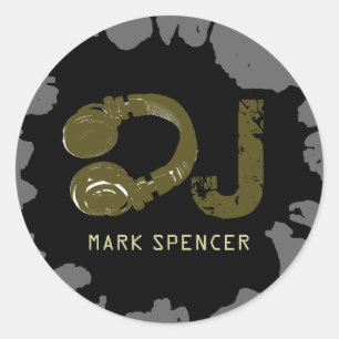 Sticker Rond ajoutez le nom du DJ