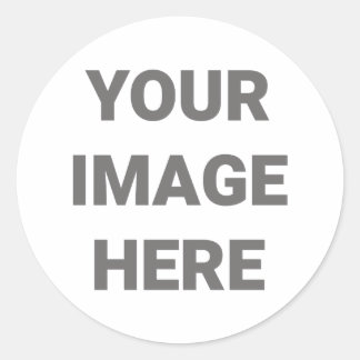 Sticker Rond Ajoutez Votre Conception Photo À Votre Propre