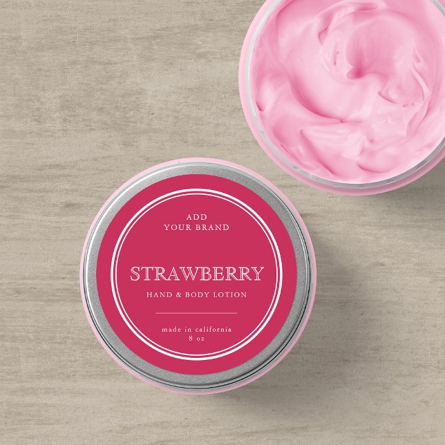 Sticker Rond Ajoutez votre marque Classic Custom Colours Étique (Créateur téléchargé)