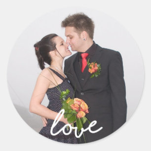 Sticker Rond Ajoutez votre propre modèle personnalisé par photo
