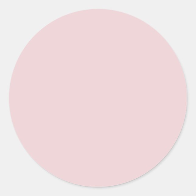 Sticker Rond Ajoutez Votre Texte Rose Gold Couleur Unie Modèle  (Devant)