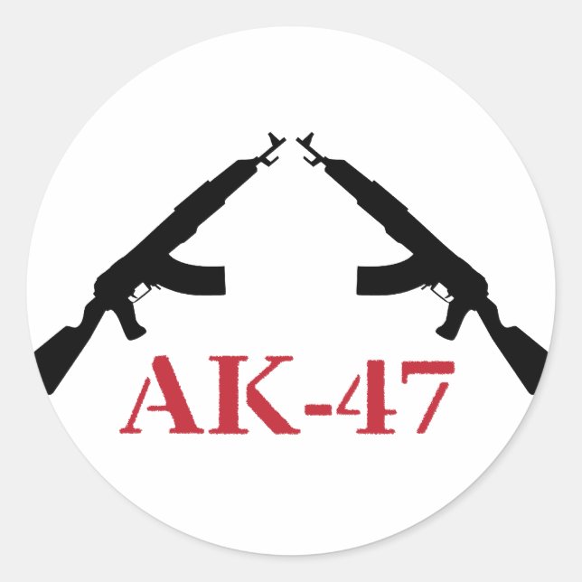 STICKER ROND AK-47 (Devant)