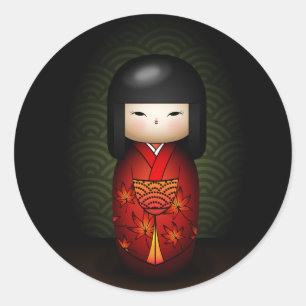 Sticker Rond Akiko