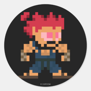 Sticker Rond Akuma 8 bits