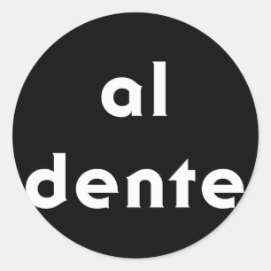 Sticker Rond Al Dente Pasta
