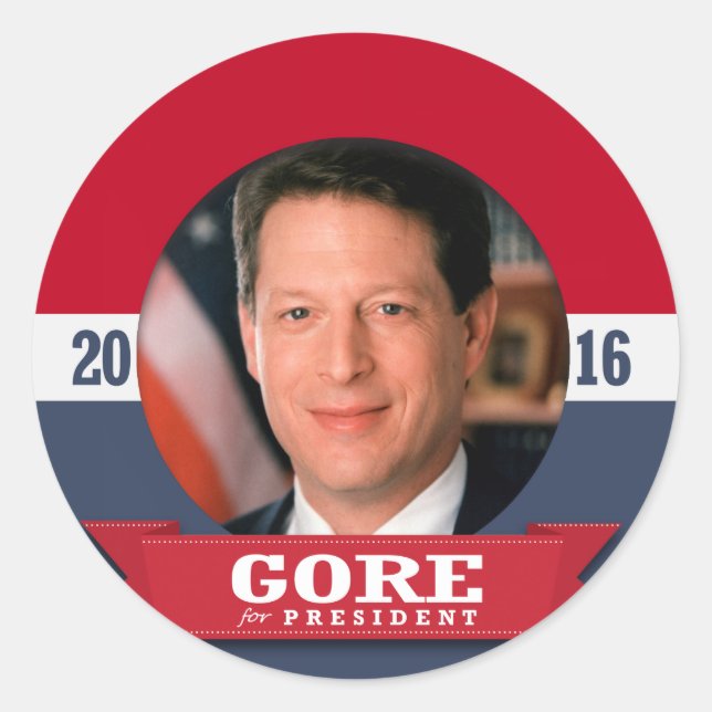 STICKER ROND AL GORE 2016 (Devant)