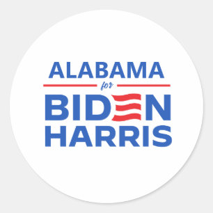 Sticker Rond Alabama pour Biden Harris