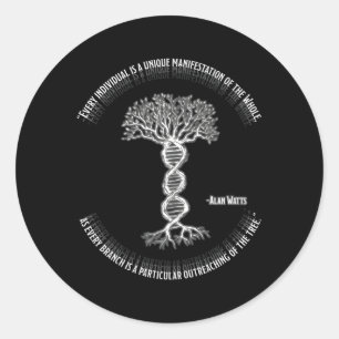 Sticker Rond Alan Watts Chaque Individu Est Un P De Tout