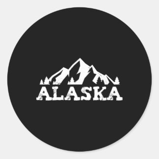 Sticker Rond Alaska