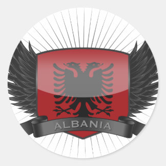 STICKER ROND ALBANIE