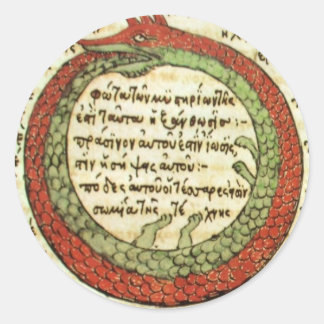 Sticker Rond ALCHEMIE : oroborus | images rares