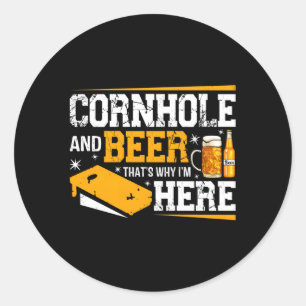 Sticker Rond Alcool À Boire À La Bière Et À La Cornouille
