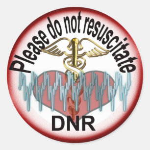 Sticker Rond Alerte de DNR