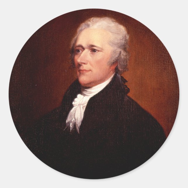 Sticker Rond Alexander Hamilton (Devant)