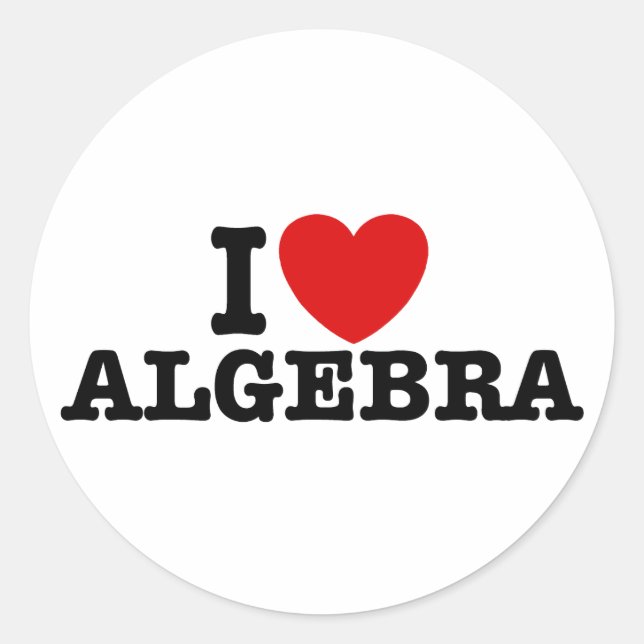 Sticker Rond Algebra (Devant)