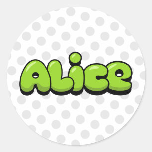 Sticker Rond Alice