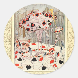 Sticker Rond Alice au pays des merveilles