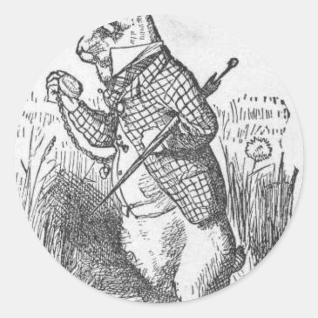 Sticker Rond Alice au pays des merveilles 2,5 (Devant)