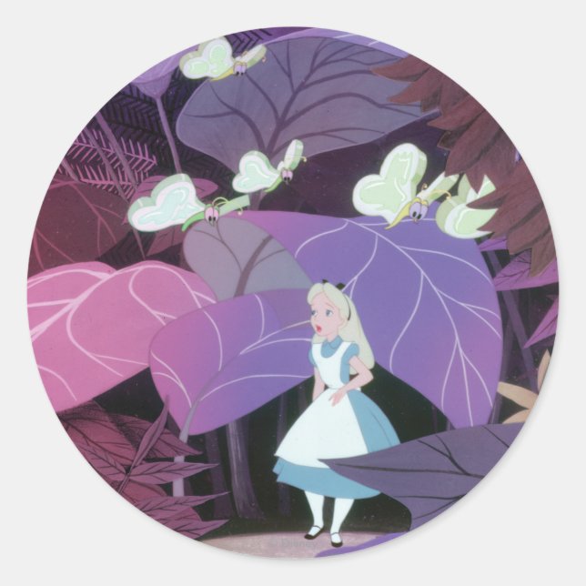 Sticker Rond Alice au pays des merveilles Film fixe 2 (Devant)