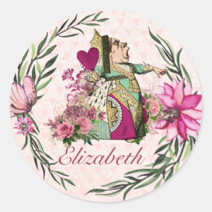 Sticker Rond Alice Au Pays Des Merveilles Mad Hatter Tea Party 