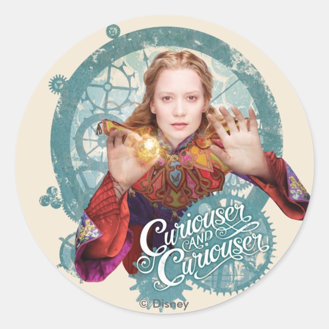 Sticker Rond Alice | Curiouser et Curiouser (Devant)