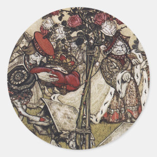 Sticker Rond Alice et le pays des merveilles - Arthur Rackham