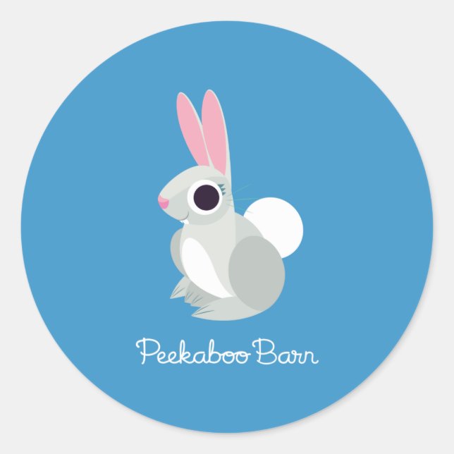 Sticker Rond Alice le lapin (Devant)