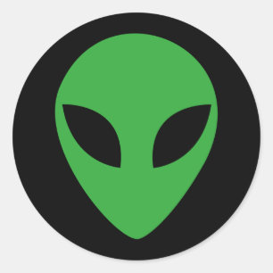 Sticker Rond Alien