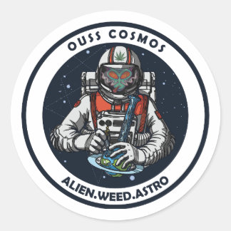 Sticker Rond alien