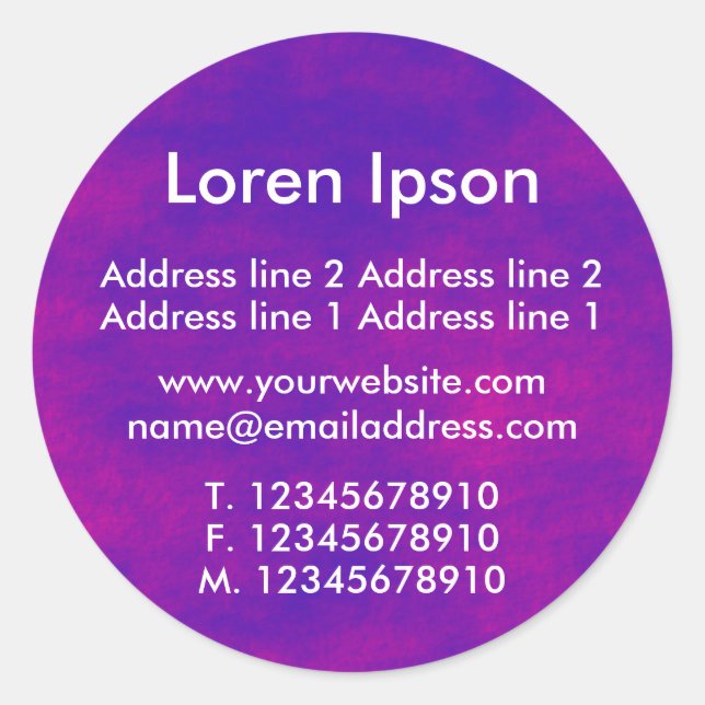 Sticker Rond Alien Sky II Business / Profil (Devant)