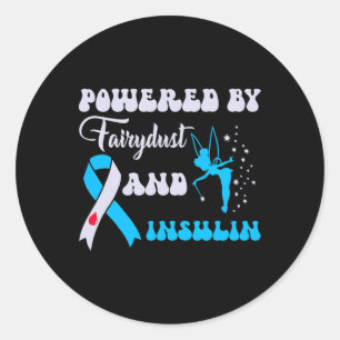 Sticker Rond Alimenté Par Les Défenseurs De La Fairydust Et Du 